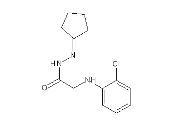 2-[(2-chlorophenyl)amino]-N'-cyclopentylideneacetohydrazide (non-preferred name)