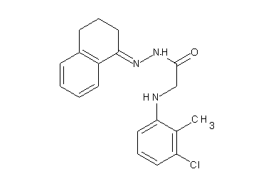 2-[(3-chloro-2-methylphenyl)amino]-N'-(3,4-dihydro-1(2H)-naphthalenylidene)acetohydrazide (non-preferred name)