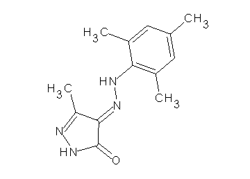 4-(mesitylhydrazono)-5-methyl-2,4-dihydro-3H-pyrazol-3-one