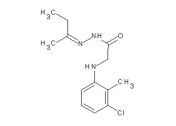 2-[(3-chloro-2-methylphenyl)amino]-N'-(1-methylpropylidene)acetohydrazide (non-preferred name)
