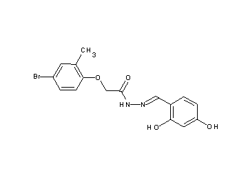 2-(4-bromo-2-methylphenoxy)-N'-(2,4-dihydroxybenzylidene)acetohydrazide