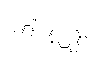 2-(4-bromo-2-methylphenoxy)-N'-(3-nitrobenzylidene)acetohydrazide