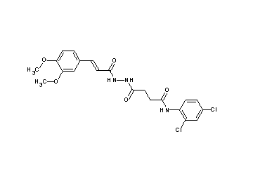 N-(2,4-dichlorophenyl)-4-{2-[3-(3,4-dimethoxyphenyl)acryloyl]hydrazino}-4-oxobutanamide - Click Image to Close