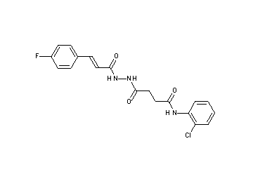 N-(2-chlorophenyl)-4-{2-[3-(4-fluorophenyl)acryloyl]hydrazino}-4-oxobutanamide