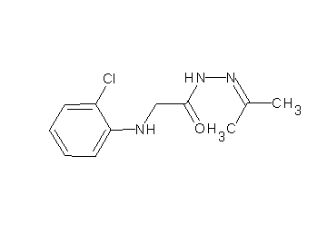 2-[(2-chlorophenyl)amino]-N'-(1-methylethylidene)acetohydrazide (non-preferred name)