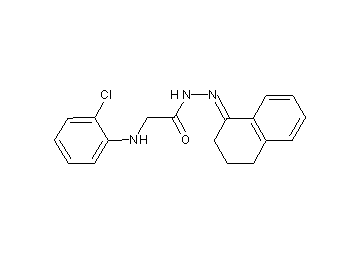 2-[(2-chlorophenyl)amino]-N'-(3,4-dihydro-1(2H)-naphthalenylidene)acetohydrazide (non-preferred name)