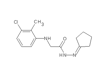 2-[(3-chloro-2-methylphenyl)amino]-N'-cyclopentylideneacetohydrazide (non-preferred name)