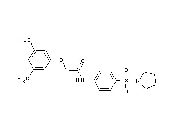 2-(3,5-dimethylphenoxy)-N-[4-(1-pyrrolidinylsulfonyl)phenyl]acetamide