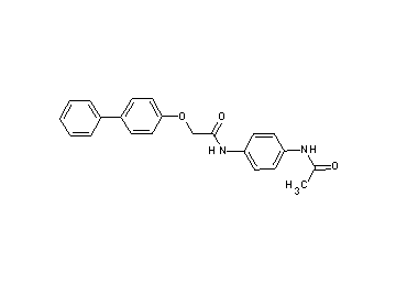 N-[4-(acetylamino)phenyl]-2-(4-biphenylyloxy)acetamide