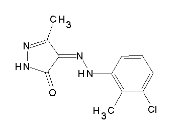 4-[(3-chloro-2-methylphenyl)hydrazono]-5-methyl-2,4-dihydro-3H-pyrazol-3-one