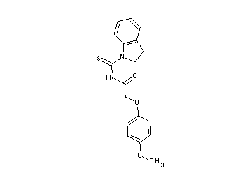 N-(2,3-dihydro-1H-indol-1-ylcarbonothioyl)-2-(4-methoxyphenoxy)acetamide