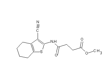 methyl 4-[(3-cyano-4,5,6,7-tetrahydro-1-benzothien-2-yl)amino]-4-oxobutanoate