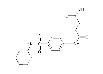 4-({4-[(cyclohexylamino)sulfonyl]phenyl}amino)-4-oxobutanoic acid