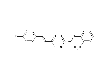 3-(4-fluorophenyl)-N'-[(2-methylphenoxy)acetyl]acrylohydrazide - Click Image to Close