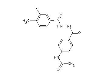 N-(4-{[2-(3-iodo-4-methylbenzoyl)hydrazino]carbonyl}phenyl)acetamide
