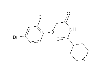 2-(4-bromo-2-chlorophenoxy)-N-(4-morpholinylcarbonothioyl)acetamide