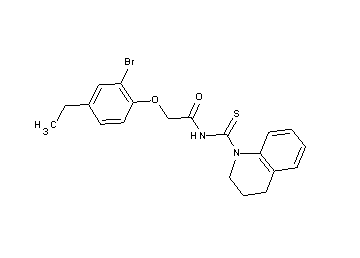 2-(2-bromo-4-ethylphenoxy)-N-(3,4-dihydro-1(2H)-quinolinylcarbonothioyl)acetamide