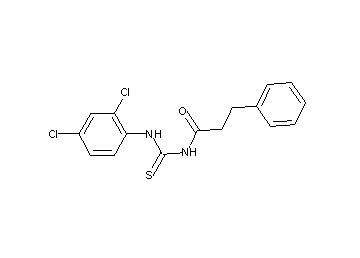N-{[(2,4-dichlorophenyl)amino]carbonothioyl}-3-phenylpropanamide