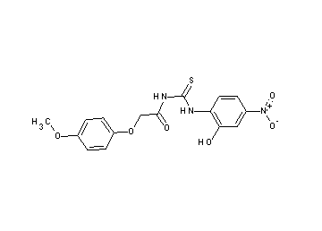 N-{[(2-hydroxy-4-nitrophenyl)amino]carbonothioyl}-2-(4-methoxyphenoxy)acetamide