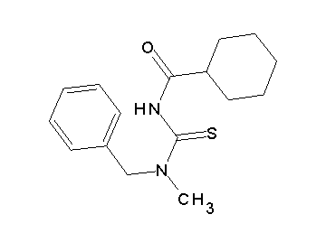 N-{[benzyl(methyl)amino]carbonothioyl}cyclohexanecarboxamide