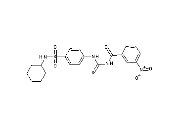 N-[({4-[(cyclohexylamino)sulfonyl]phenyl}amino)carbonothioyl]-3-nitrobenzamide - Click Image to Close