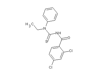 2,4-dichloro-N-{[ethyl(phenyl)amino]carbonothioyl}benzamide
