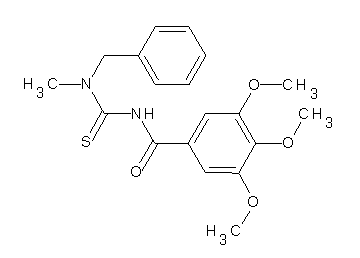 N-{[benzyl(methyl)amino]carbonothioyl}-3,4,5-trimethoxybenzamide