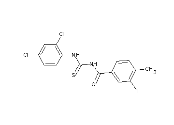 N-{[(2,4-dichlorophenyl)amino]carbonothioyl}-3-iodo-4-methylbenzamide