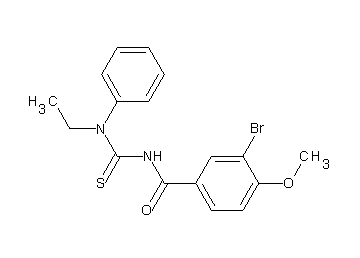 3-bromo-N-{[ethyl(phenyl)amino]carbonothioyl}-4-methoxybenzamide