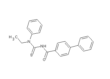 N-{[ethyl(phenyl)amino]carbonothioyl}-4-biphenylcarboxamide
