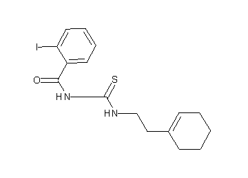 N-({[2-(1-cyclohexen-1-yl)ethyl]amino}carbonothioyl)-2-iodobenzamide