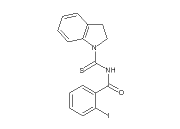N-(2,3-dihydro-1H-indol-1-ylcarbonothioyl)-2-iodobenzamide - Click Image to Close
