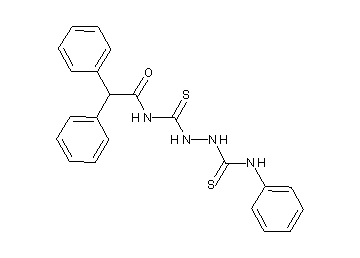 N-{[2-(anilinocarbonothioyl)hydrazino]carbonothioyl}-2,2-diphenylacetamide - Click Image to Close