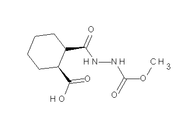 2-{[2-(methoxycarbonyl)hydrazino]carbonyl}cyclohexanecarboxylic acid