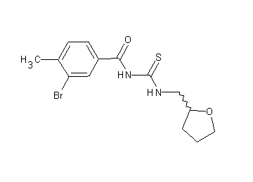 3-bromo-4-methyl-N-{[(tetrahydro-2-furanylmethyl)amino]carbonothioyl}benzamide