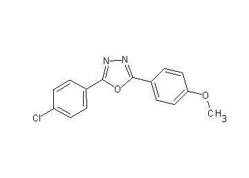 2-(4-chlorophenyl)-5-(4-methoxyphenyl)-1,3,4-oxadiazole