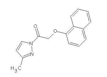 3-methyl-1-[(1-naphthyloxy)acetyl]-1H-pyrazole