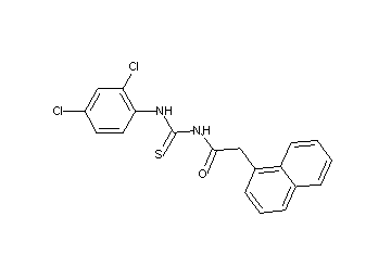 N-{[(2,4-dichlorophenyl)amino]carbonothioyl}-2-(1-naphthyl)acetamide - Click Image to Close