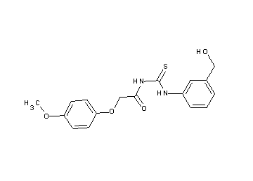 N-({[3-(hydroxymethyl)phenyl]amino}carbonothioyl)-2-(4-methoxyphenoxy)acetamide - Click Image to Close