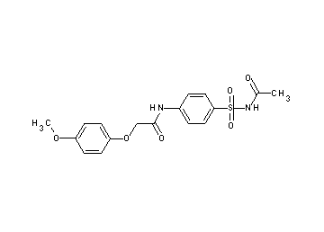 N-{4-[(acetylamino)sulfonyl]phenyl}-2-(4-methoxyphenoxy)acetamide
