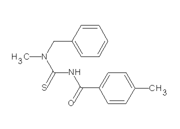 N-{[benzyl(methyl)amino]carbonothioyl}-4-methylbenzamide