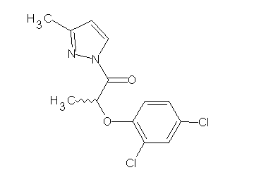 1-[2-(2,4-dichlorophenoxy)propanoyl]-3-methyl-1H-pyrazole - Click Image to Close