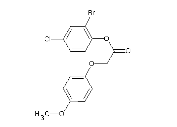 2-bromo-4-chlorophenyl (4-methoxyphenoxy)acetate