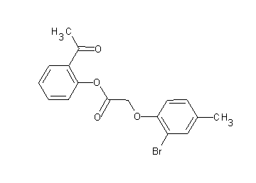 2-acetylphenyl (2-bromo-4-methylphenoxy)acetate