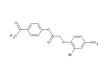 4-acetylphenyl (2-bromo-4-methylphenoxy)acetate