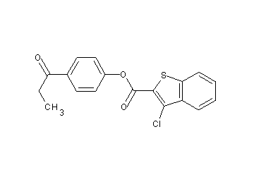 4-propionylphenyl 3-chloro-1-benzothiophene-2-carboxylate - Click Image to Close