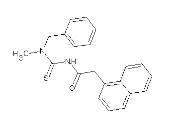 N-{[benzyl(methyl)amino]carbonothioyl}-2-(1-naphthyl)acetamide