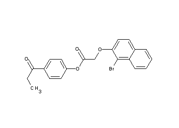 4-propionylphenyl [(1-bromo-2-naphthyl)oxy]acetate - Click Image to Close