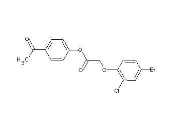 4-acetylphenyl (4-bromo-2-chlorophenoxy)acetate