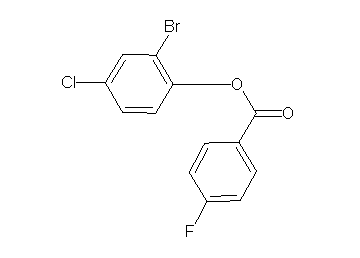 2-bromo-4-chlorophenyl 4-fluorobenzoate